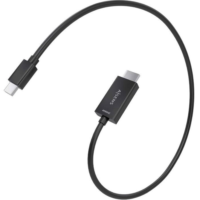 Aisens Cable Conversor Mini DP a HDMI 4K@60Hz Negro 0.6m A125-0885 Aisens Cable Conversor Mini DP a HDMI 4K@60Hz Negro 0.6m A125-0885